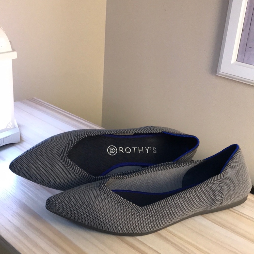Rothy’s gray points size 9.5